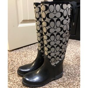 COACH Tristee Fur Lined Rain Boots
